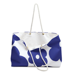Blue Floral Weekender Bag