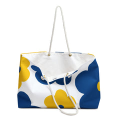 Bold Blue & Yellow Flower Weekender Bag