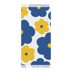 Floral Beach Towel — Flower Print Turkish Throw