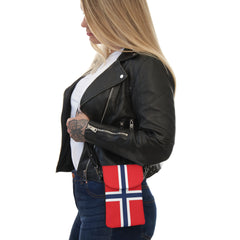 Norwegian Flag Small Crossbody Purse