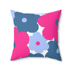 Pink & Blue Decorative Throw Cushion