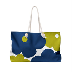 Bold Blue & Lime Flower Weekender Bag