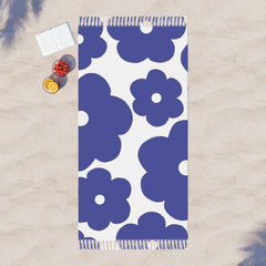 Floral Beach Towel — Flower Pattern Turkish Throw