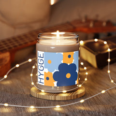 Hygge Floral Soy Candle – Blue Floral