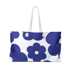 Blue Floral Weekender Bag