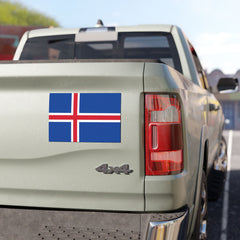 Iceland Flag Car Magnet
