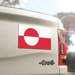 Greenland Flag Car Magnet