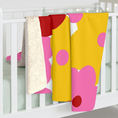 Floral Sherpa Fleece Blanket