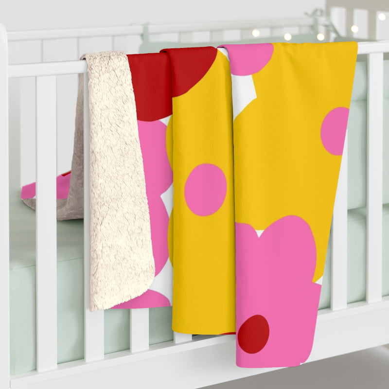 Floral Sherpa Fleece Blanket