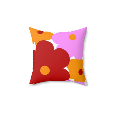 Big Floral Throw Pillow