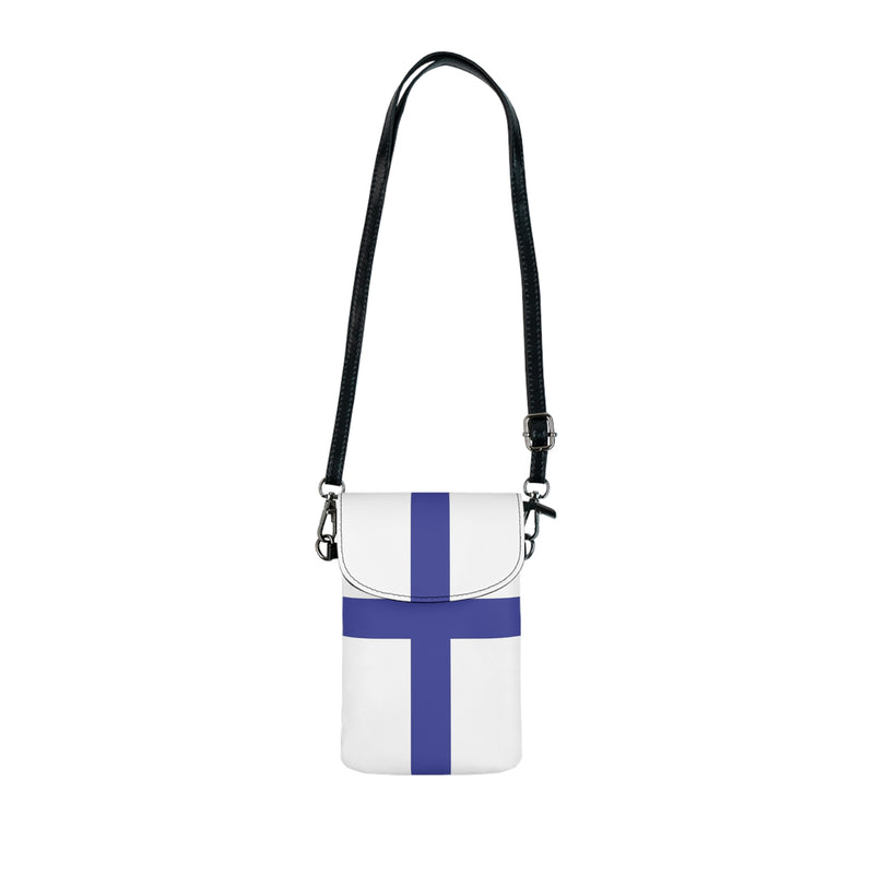 Finnish Flag Small Crossbody Purse