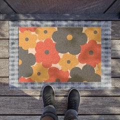 Floral Doormat - Welcome Mat