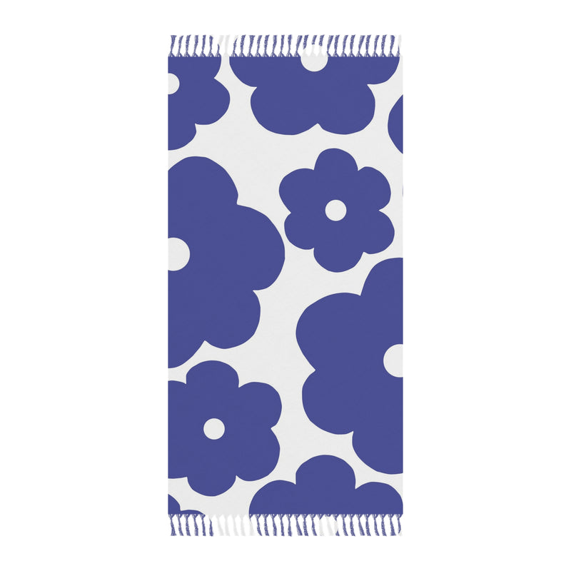Floral Beach Towel — Flower Pattern Turkish Throw