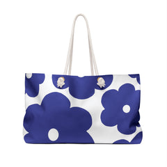 Blue Floral Weekender Bag
