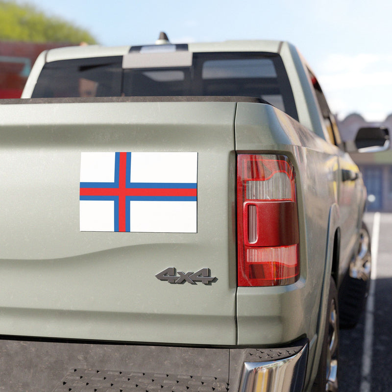 Faroe Islands Flag Car Magnet
