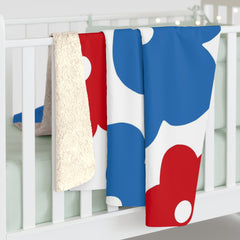 Floral Sherpa Fleece Blanket — Inspired by the Faroe Islands & Iceland