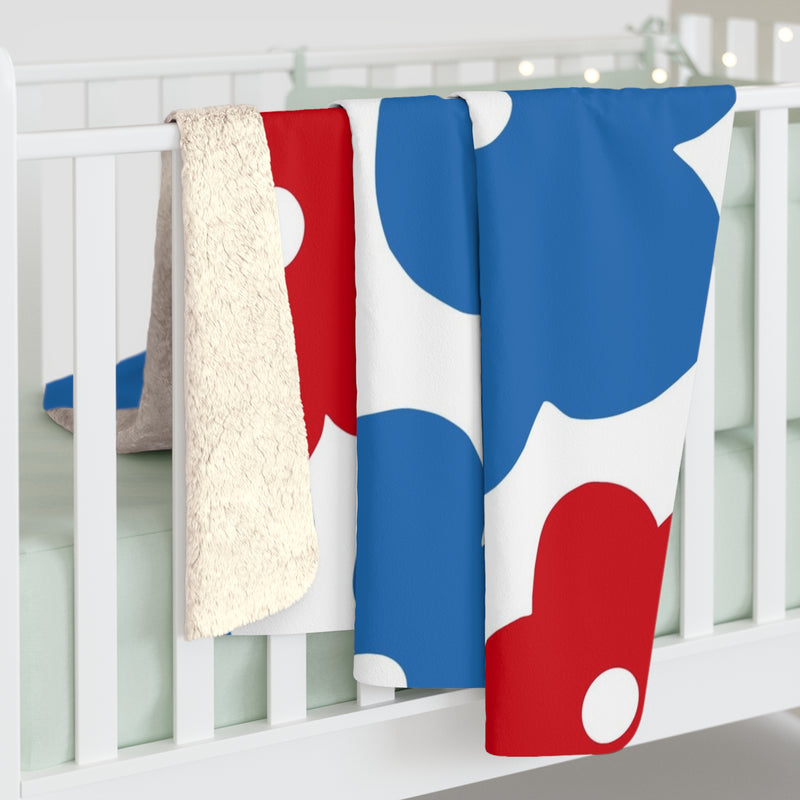 Floral Sherpa Fleece Blanket — Inspired by the Faroe Islands & Iceland
