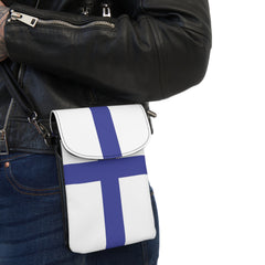 Finnish Flag Small Crossbody Purse