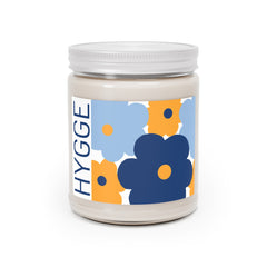 Hygge Floral Soy Candle – Blue Floral
