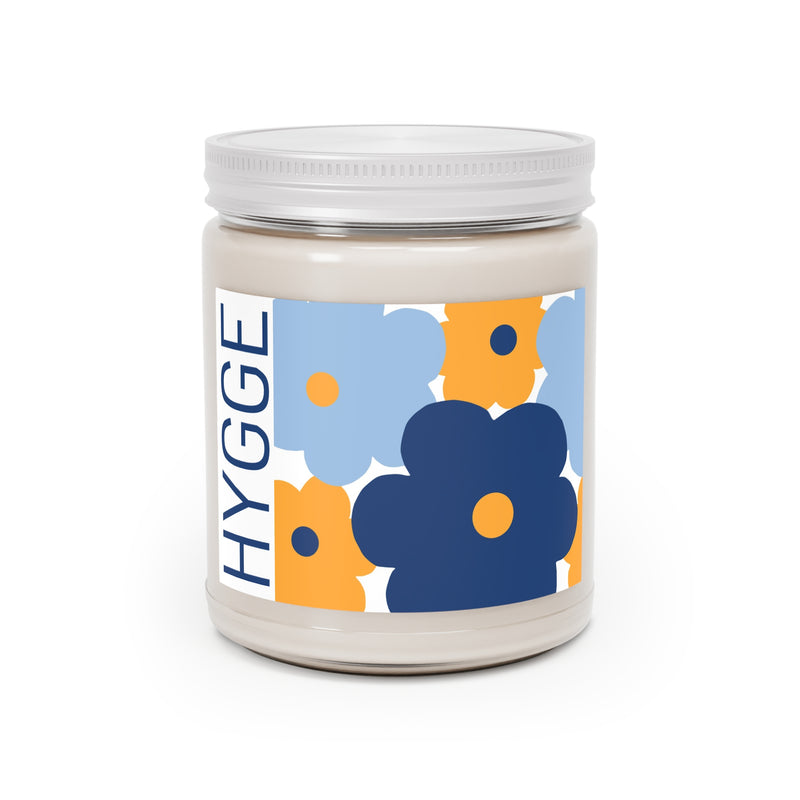 Hygge Floral Soy Candle – Blue Floral