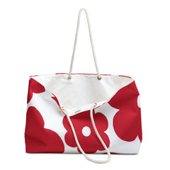 Red Floral Weekender Bag