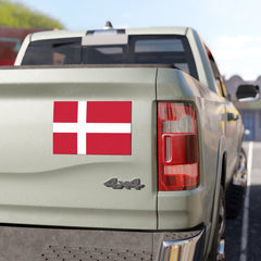 Danish Flag Car Magnet