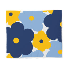 Blue & Yellow Flower Duvet Cover