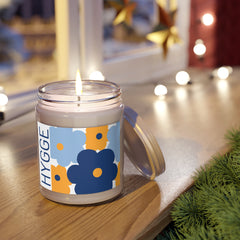 Hygge Floral Soy Candle – Blue Floral