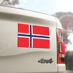 Norwegian Flag Car Magnet