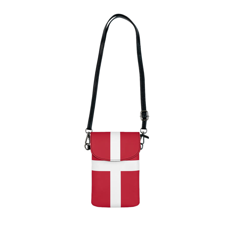 Danish Flag Small Crossbody Purse