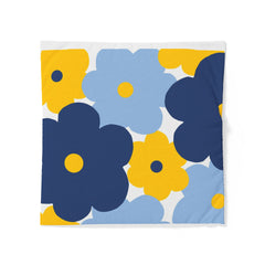 Blue & Yellow Flower Duvet Cover