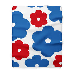 Floral Sherpa Fleece Blanket — Inspired by the Faroe Islands & Iceland