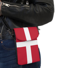 Danish Flag Small Crossbody Purse