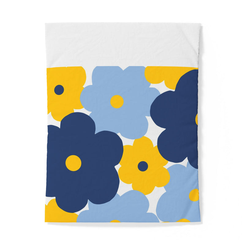 Blue & Yellow Flower Duvet Cover