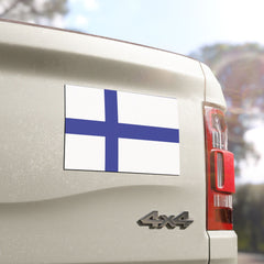 Finnish Flag Car Magnet