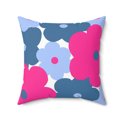 Pink & Blue Decorative Throw Cushion
