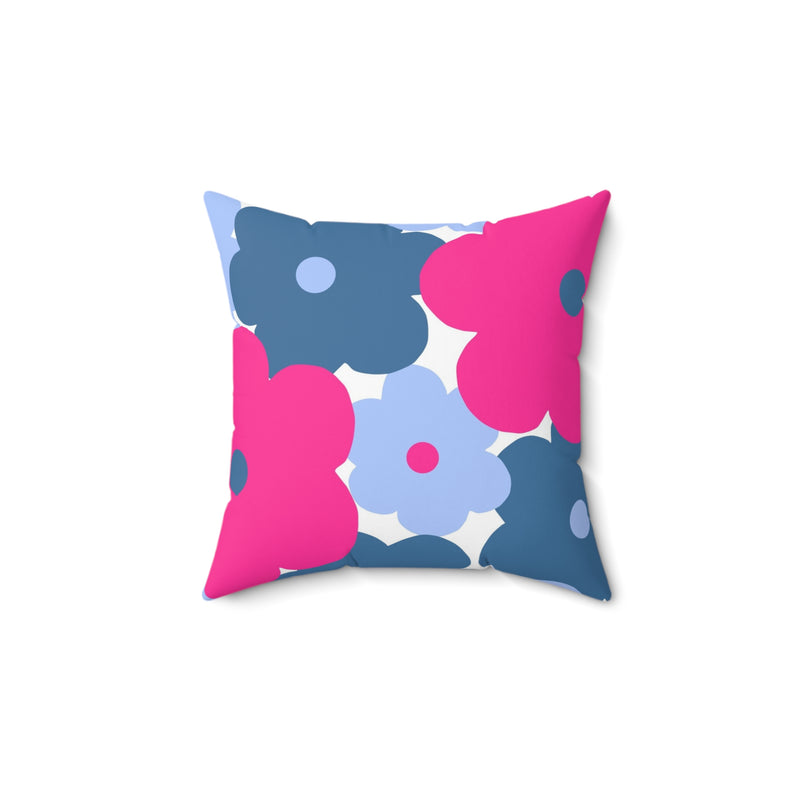 Pink & Blue Decorative Throw Cushion